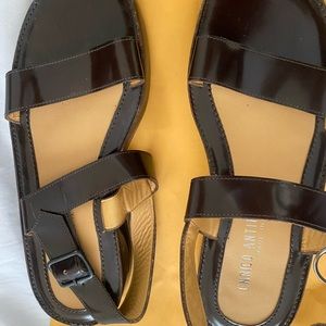 Enrico Antinori  brown 1.5 platform sandals Sz 39